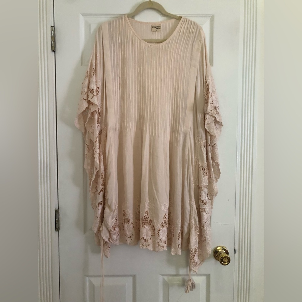 Dreamfeed by Fillyboo Boho Blush Poncho Dress/Coverup OSFA